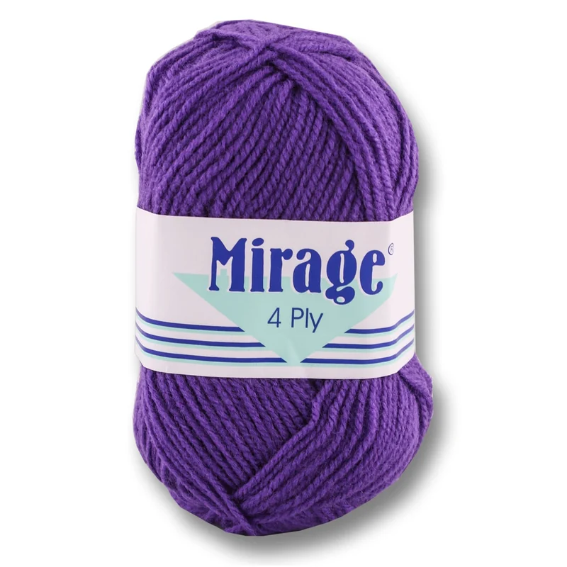 WOOL MIRAGE 4PLY PINK 25G