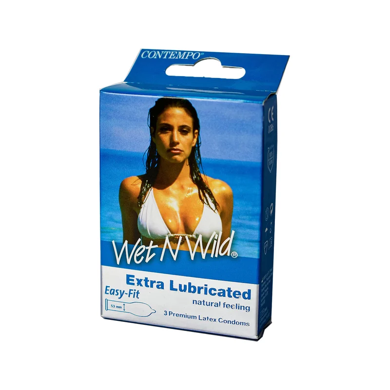 CONTEMPO WET'N WILD CONDOM 3,S