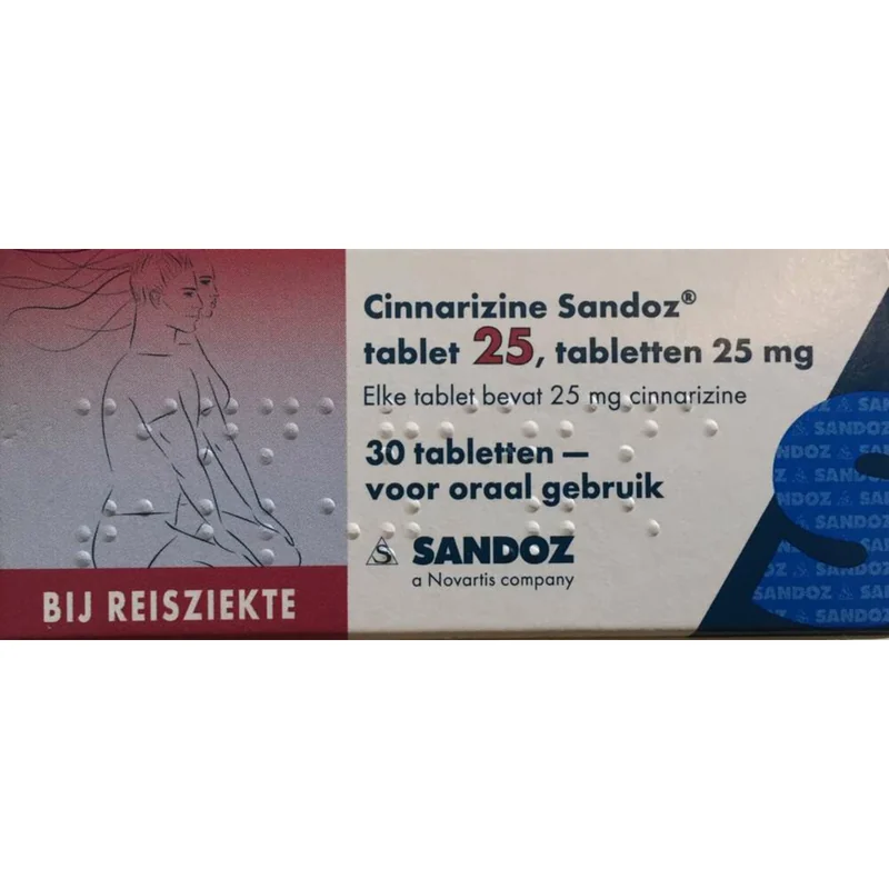 CINNARIZINE 25MG 10TBS SANDOZ