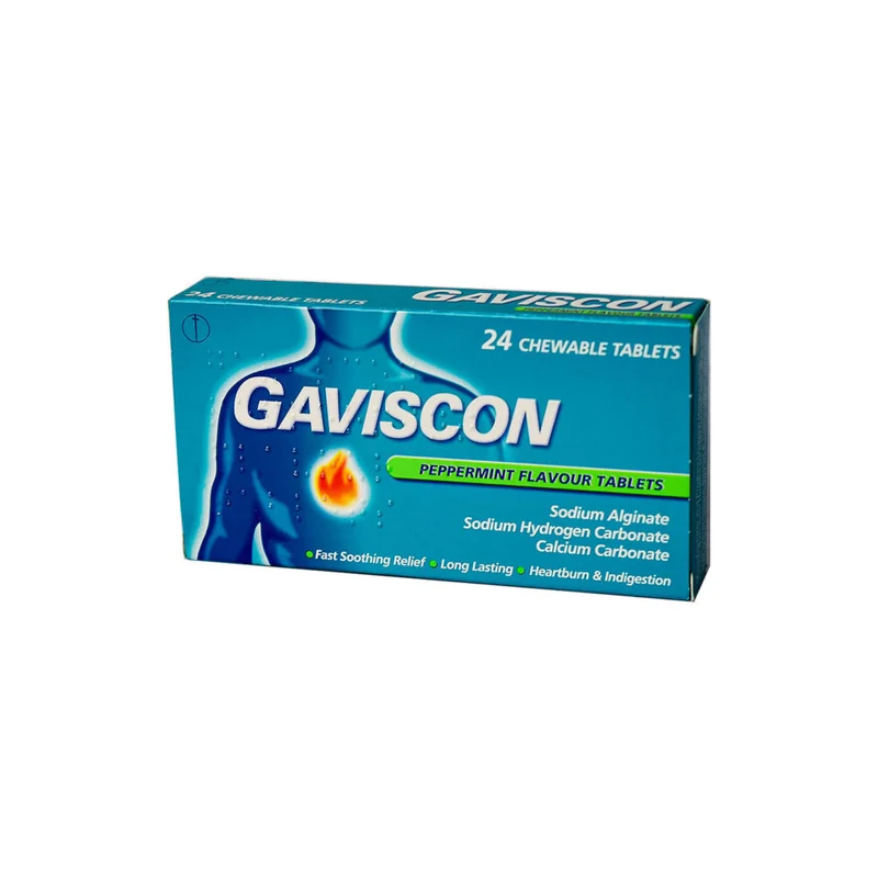 GAVISCON PEPPERMINT 24S TABS