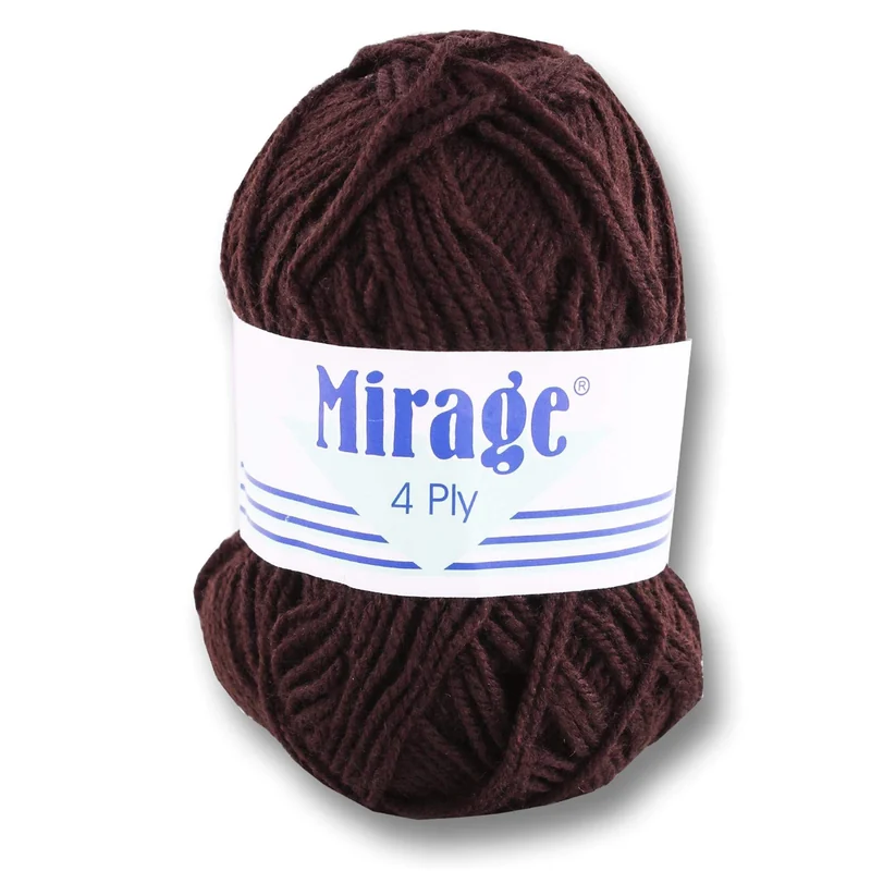 WOOL MIRAGE MAROON 25G 4PLY