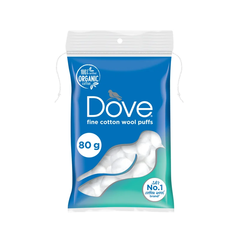 DOVE COTTON WOOL PUFFS 80G
