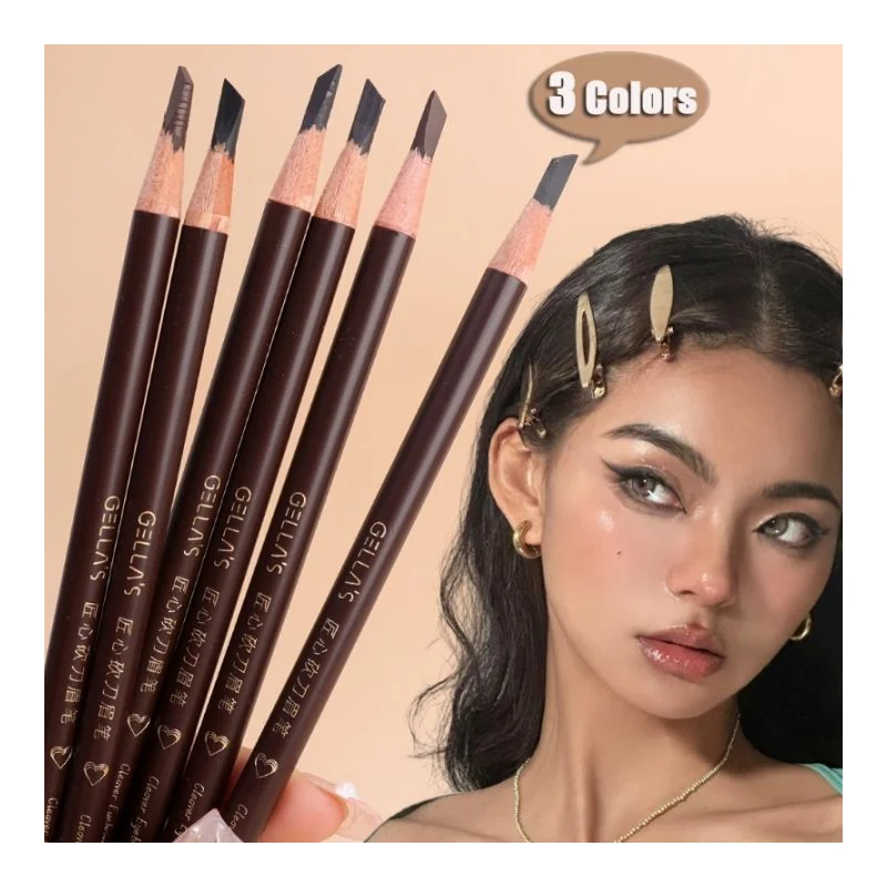 EYE BROW PENCIL BLK/BROWN LONG