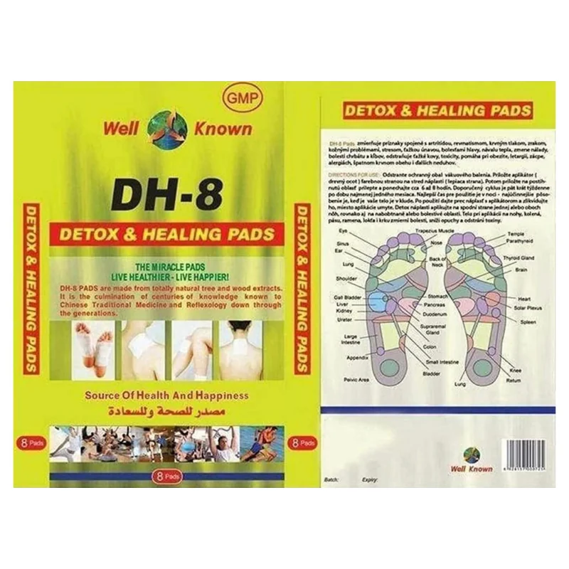 DETOX & HEALING PADS 8S DH-8