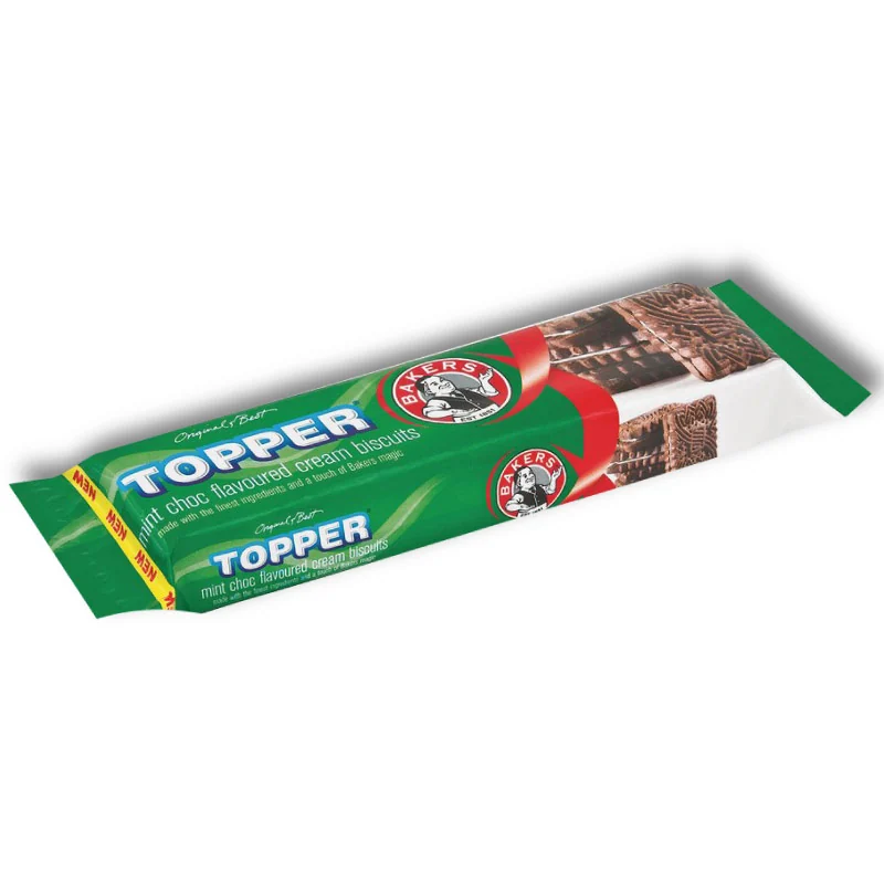 TOPPERS MINT CHOC BISCUITS125G