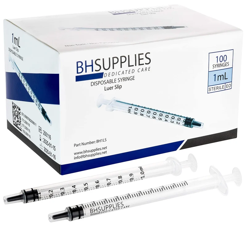 SYRINGE 1ML LUER 100S 1X1