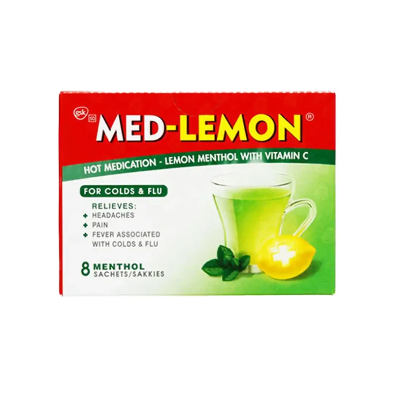 MED-LEMON MENTHOL W/VIT C 8S