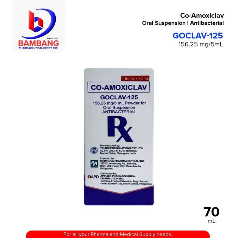 CO-AMOXICLAV ORAL 156.25MG/5ML