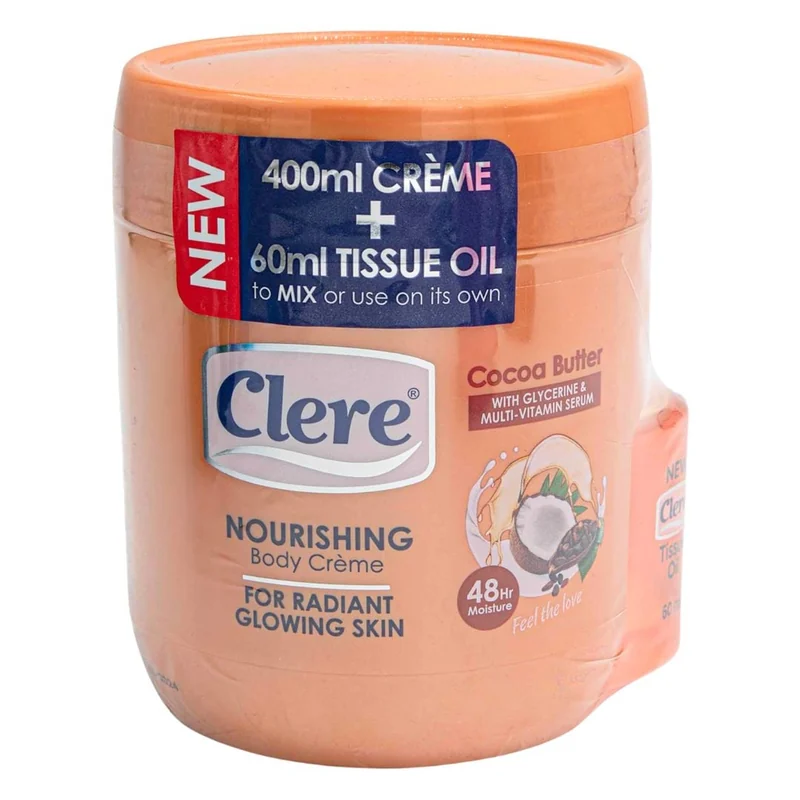 CLERE COCOA BUTTER T/OIL 400G