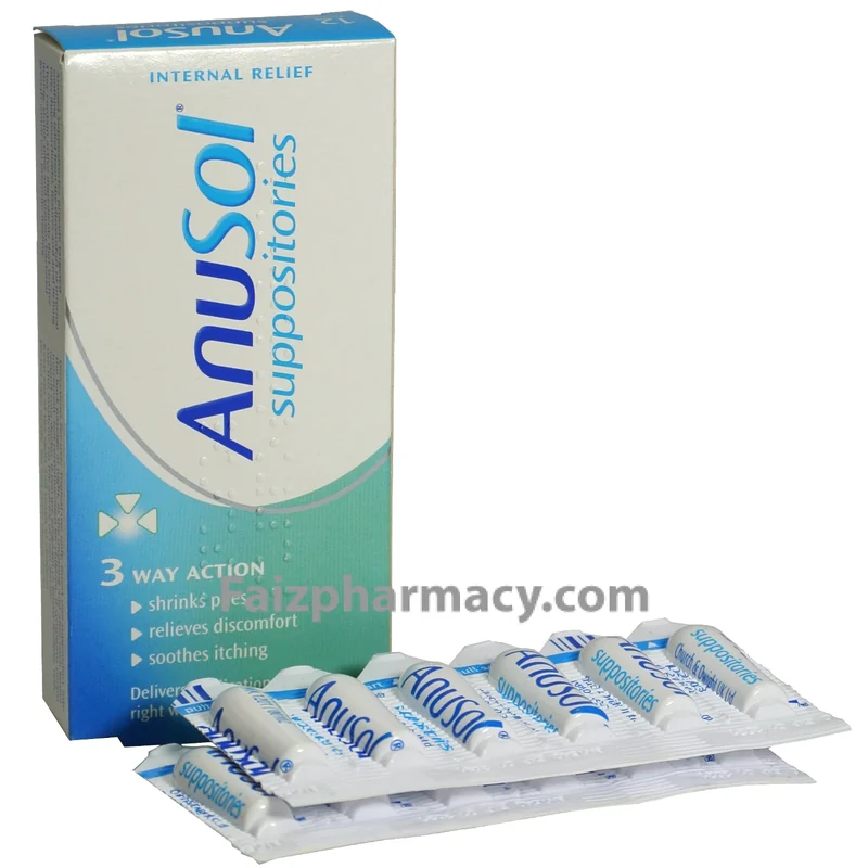 ANUSOL SUPPOSITORIES 12S