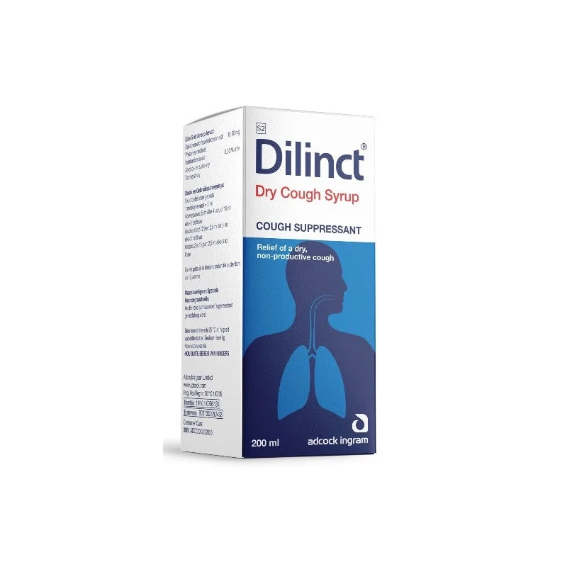 DILINCT DRY COUGH SYRUP 100ML