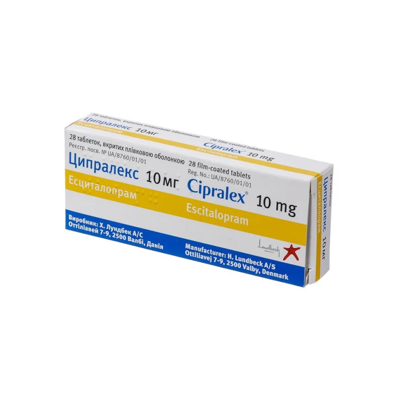 CIPRALEX 10MG 1X1 ESCITALOPRAM
