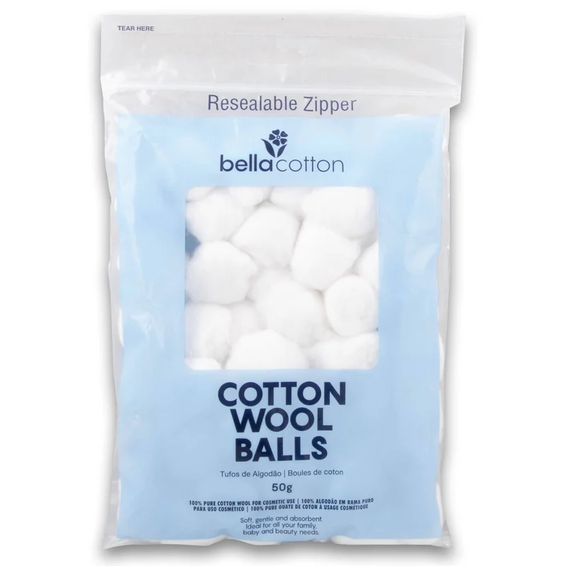 BELLA COTTON WOOL BALLS 50G