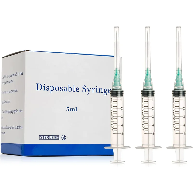 SYRINGE 5ML WITH NEEDLE 21G