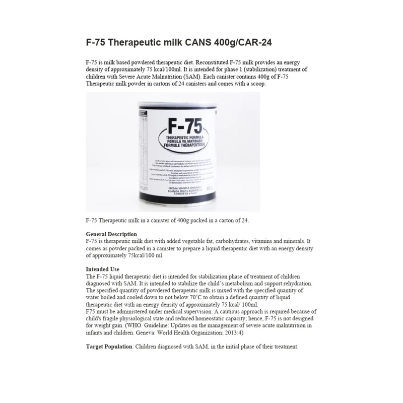F-75 THERAPEUTIC MILK 400G