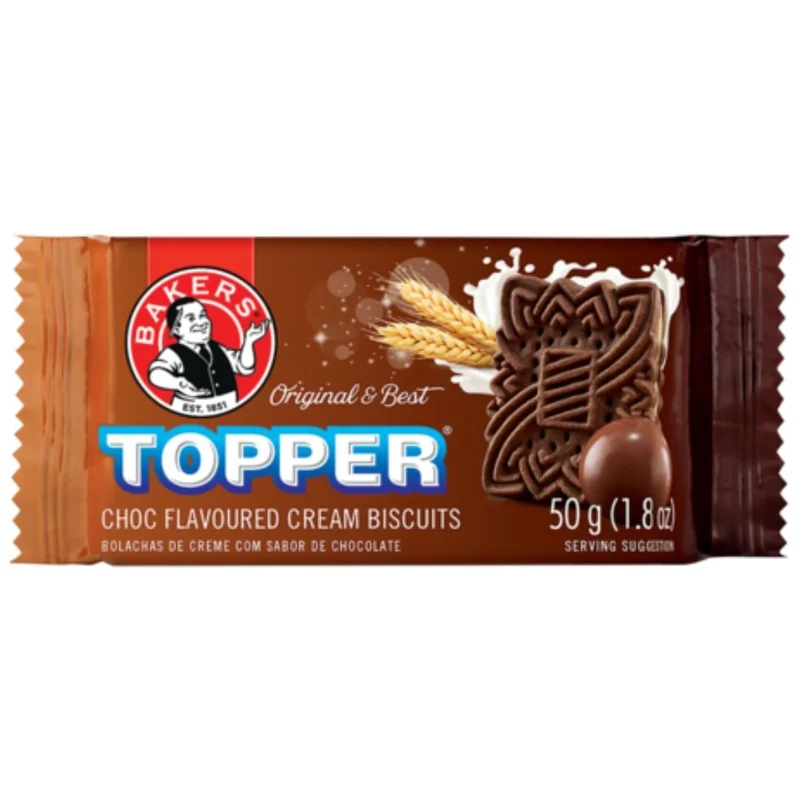 TOPPERS CHOC CREAM BISCUITS 50