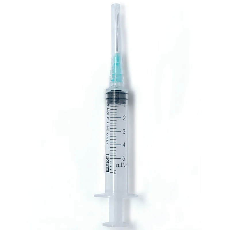 SYRINGE W/NEEDLE 5ML
