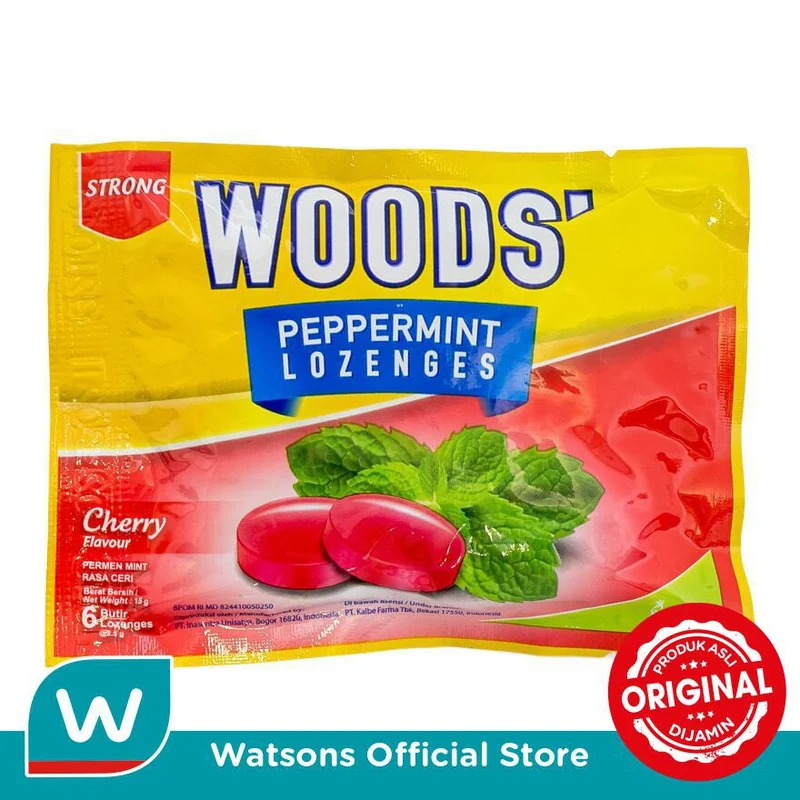 WOODS CHERRY LOZENGES 6S