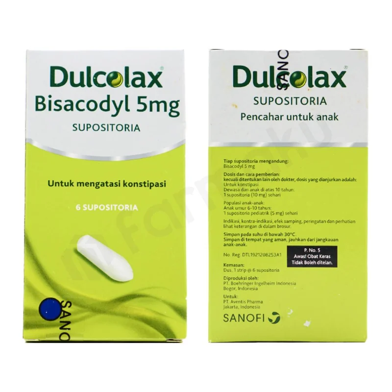 DULCOLAX 5MG PAED SUPPS 1X1