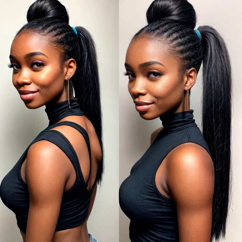 EBONY PONYTAIL #1/35