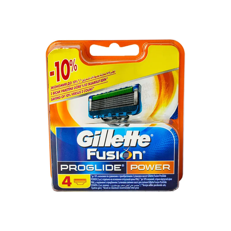 GILLETTE FUSION BLADES POWER4S