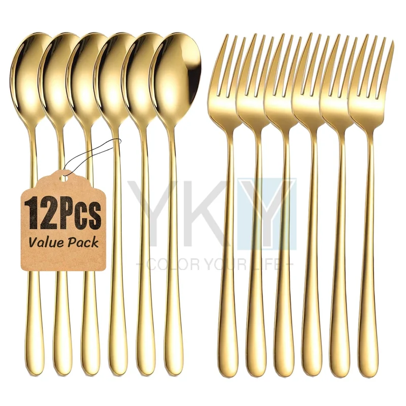 SPOON/FORK GOLD 6PCS UBAOSHANG