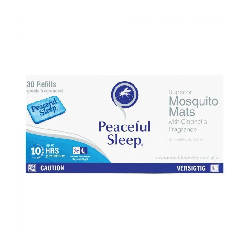 PEACEFUL SLEEP MOSQ. MATS 48G
