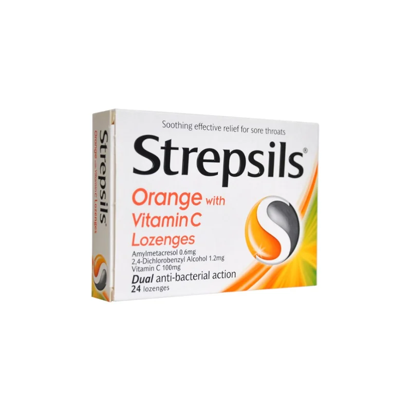 STREPSILS ORANGE VIT C 24'S