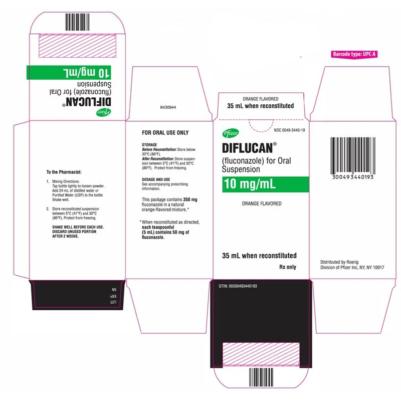 DIFLUCAN 50MG/5ML POWDER 35ML