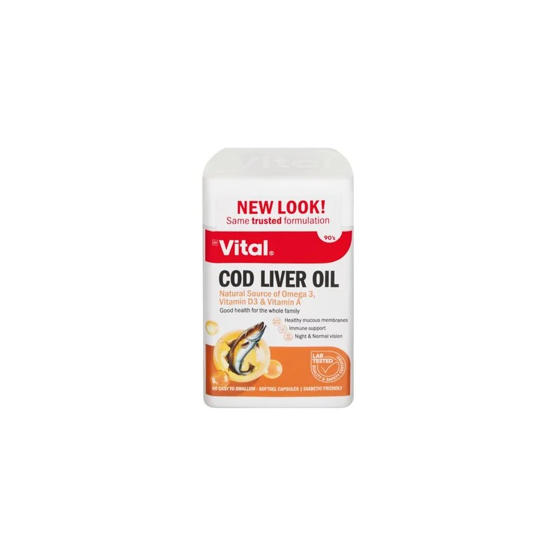 VITAL COD LIVER OIL CAPS 90S