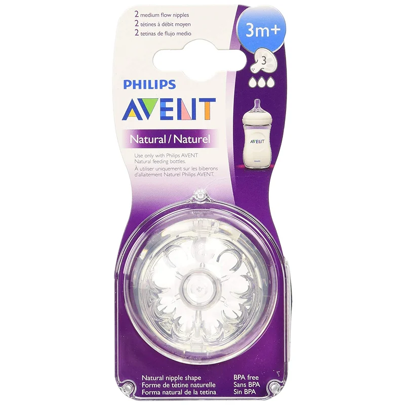 AVENT NATURAL MEDIU FLO 3M+