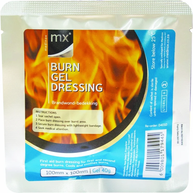 BURN GEL DRESSING 100X100M MX