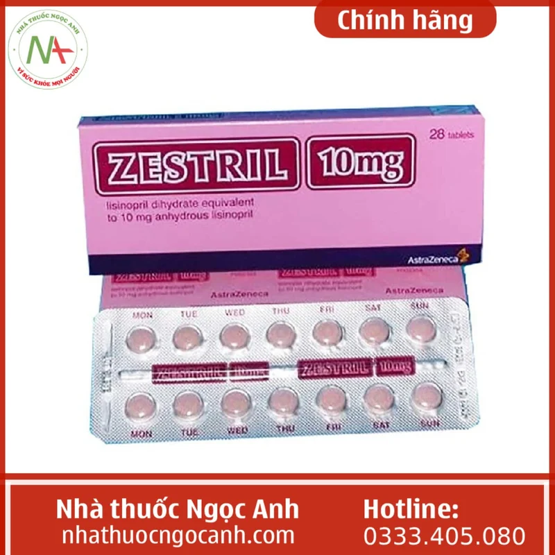 ZESTRIL 10MG 1X1 30'S