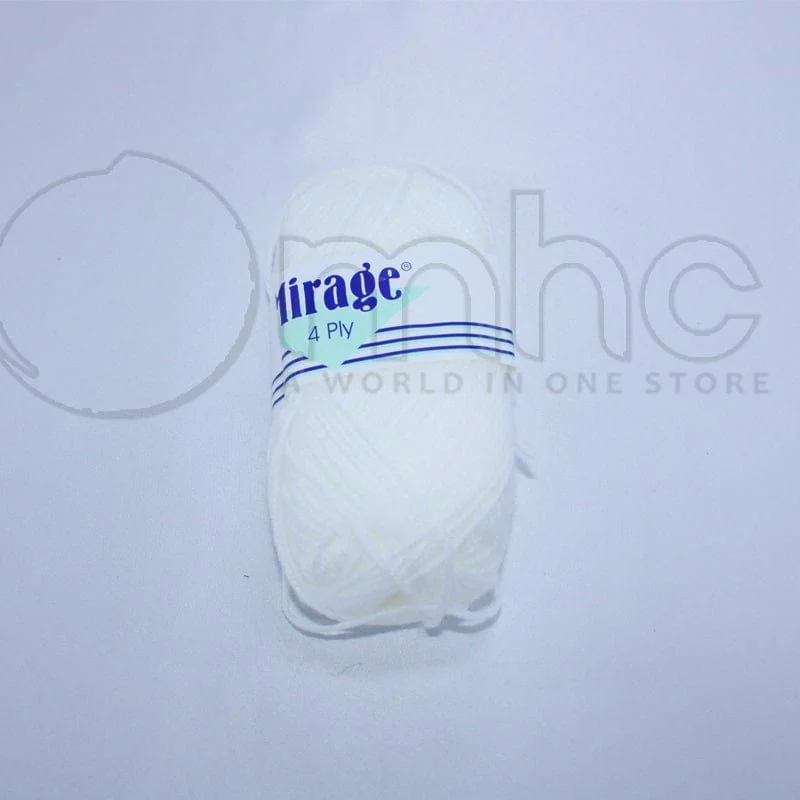 WOOL MIRAGE WHITE 25G