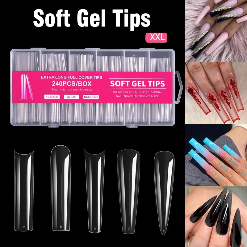 NAILS SOFT GEL TIPS #5 240PCS