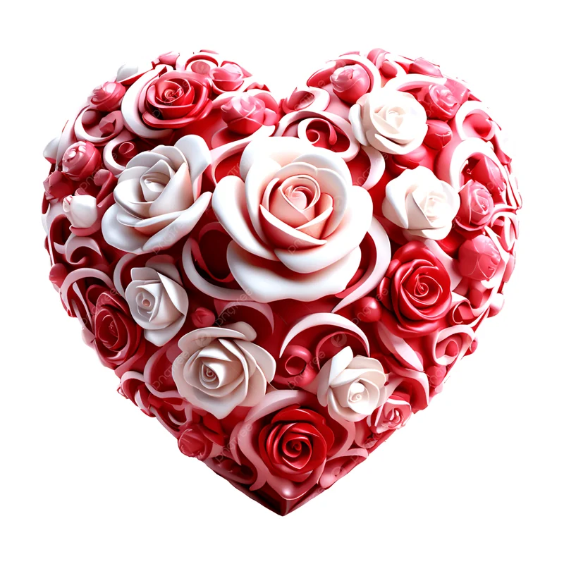 VALENTINE HEART+ROSE SMALL