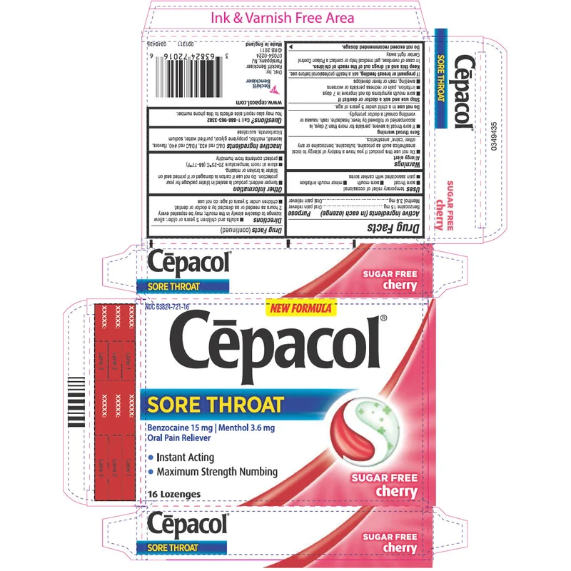 CEPACOL LOZENGES MENTHOL 24S