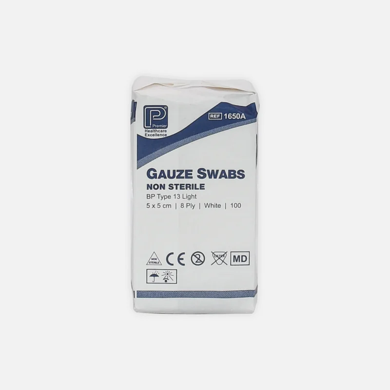 MX GAUZE SWABS 5X5CM 100PCS