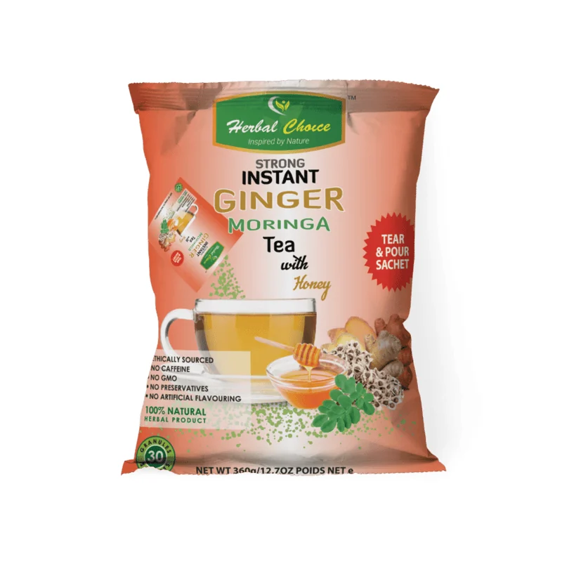 MORINGA GINGER TEA HONEYED 10S