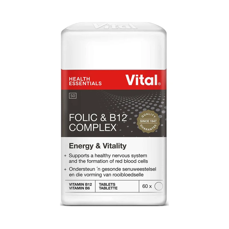 VITAL FOLIC&B12 COMPLEX 60'S