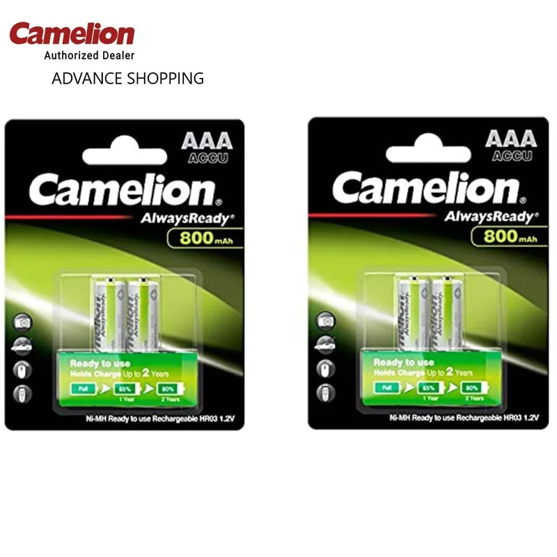 BATT AA 4'S CAMELION POWERWHOL
