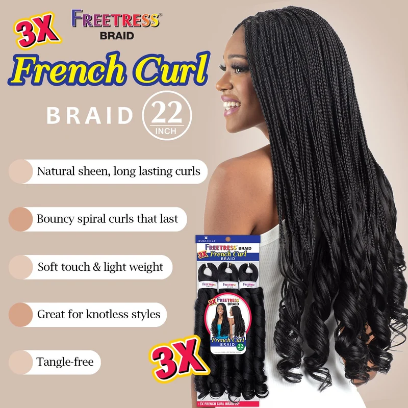 FRENCH CURL BRAID 3X ASSORTD