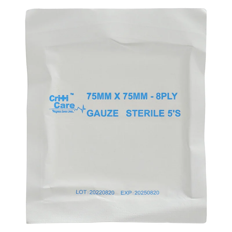 GAUZE COMPRESS STERILE 8PLY 75