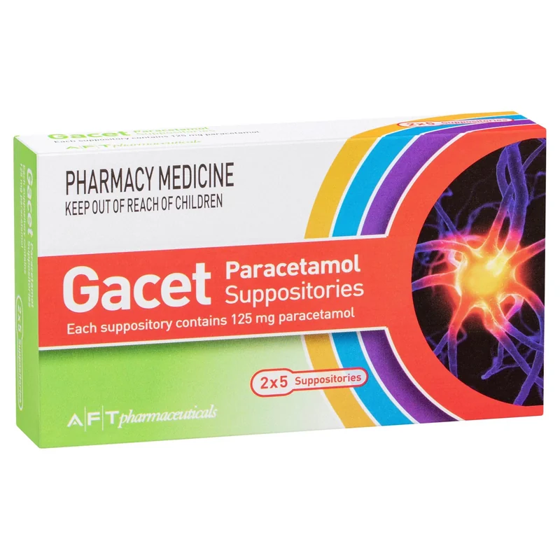 GACET-125MG R/SUPPOSITRS 10S