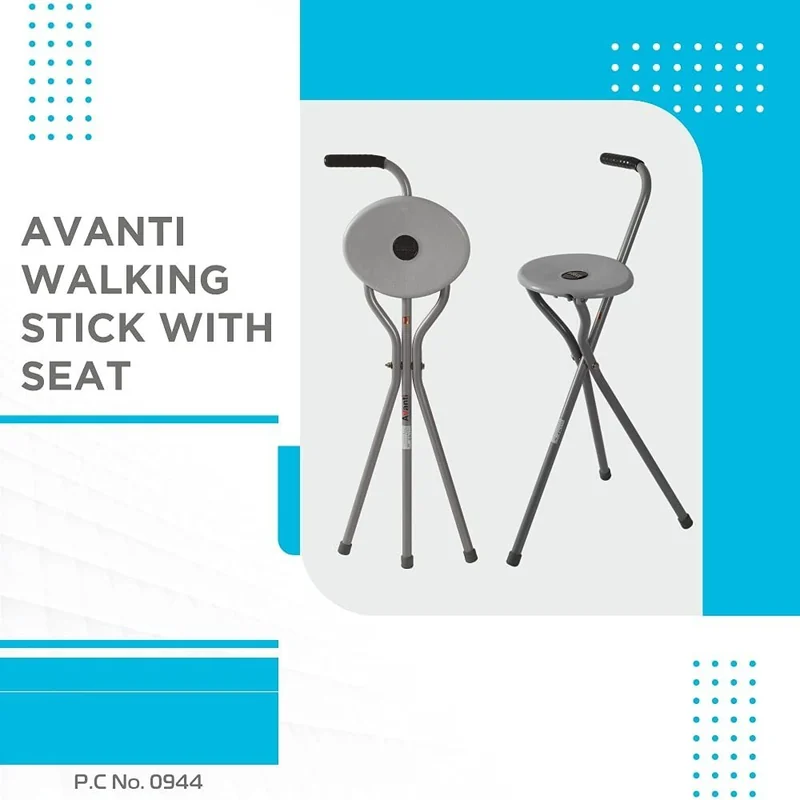 VISSCO WALKING STIC W/SEAT0944