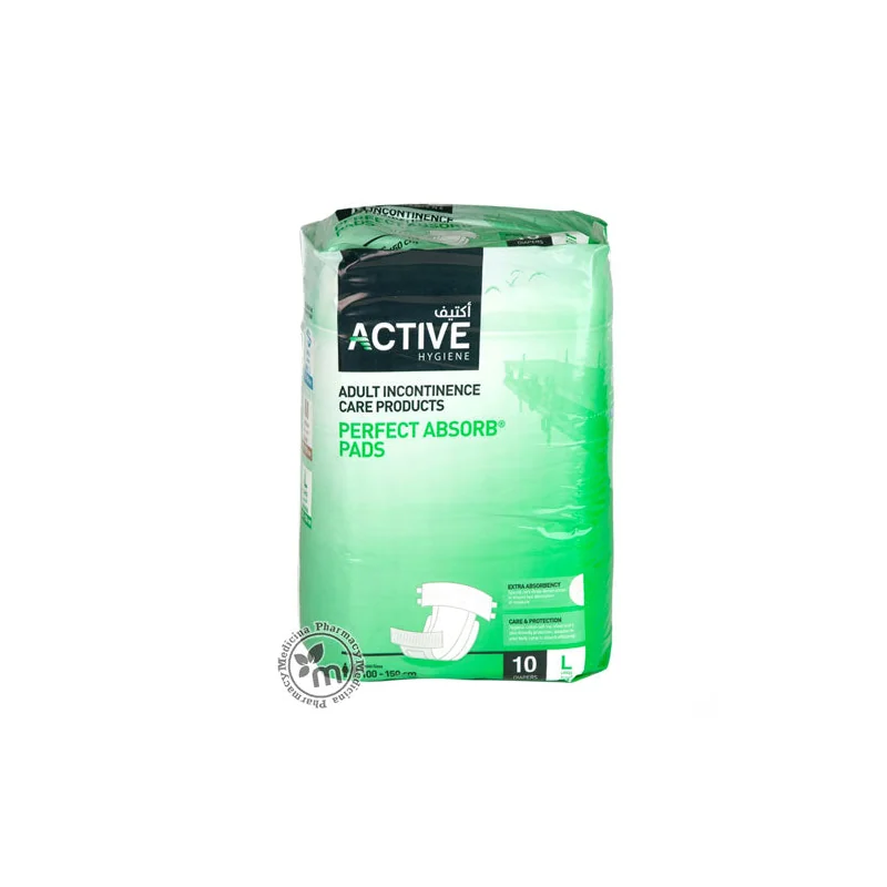 ADULT DIAPERS LARGE 10S ACTIVE