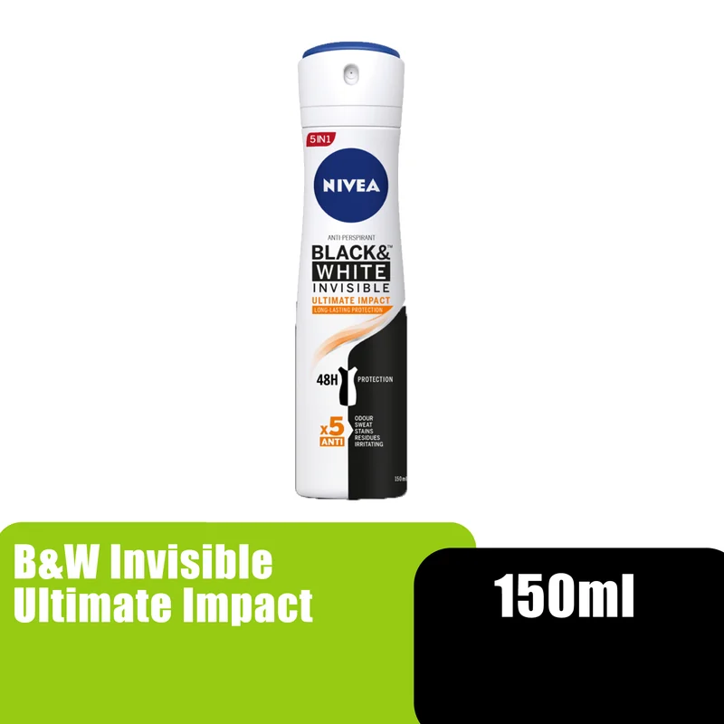 NIVEA BLK.WHITE SPRAY 150ML