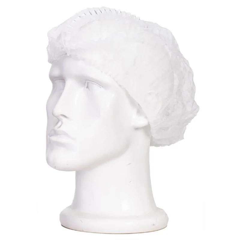 MOB CAP DISPOSABLE WHITE