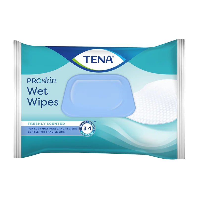 TENA PROSKIN WET WIPES 48S