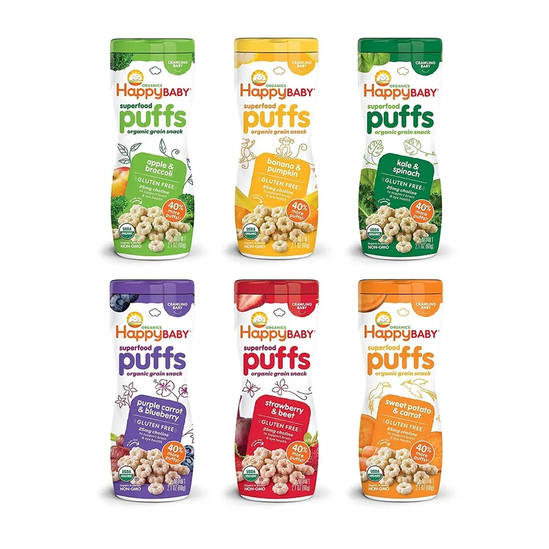 HAPPY BABY SUPERFOOD PUFFS STR